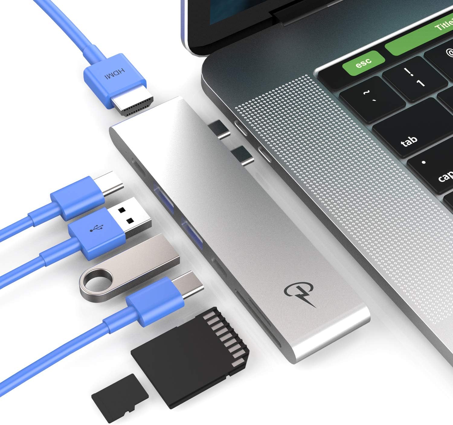 CharJenPro USB C Hub for Apple MacBook Pro 2019, 20182016, MacBook Air