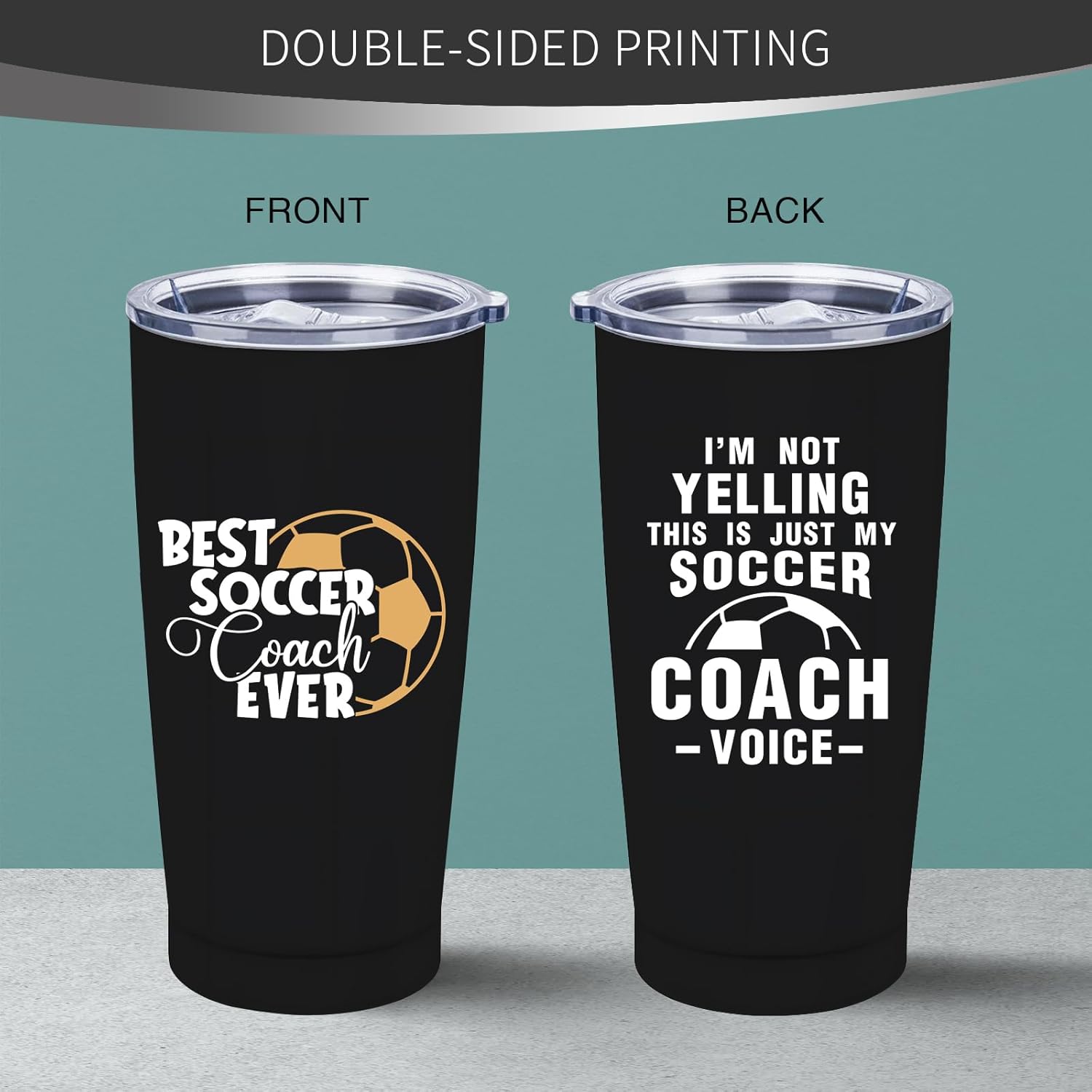 Soccer Coach Gifts for Men Women - Best Soccer Coach Ever Gifts - Coach Thank You Tumbler, 20 oz Insulation Stainless Steel - Image 6