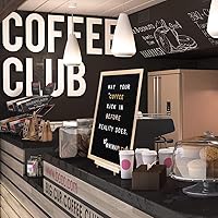 Vista 5 de Tablero de letras de fieltro negro, letrero de tablero de palabras, tablero de letras intercambiables de 16 x 12 pulgadas con 730 tableros