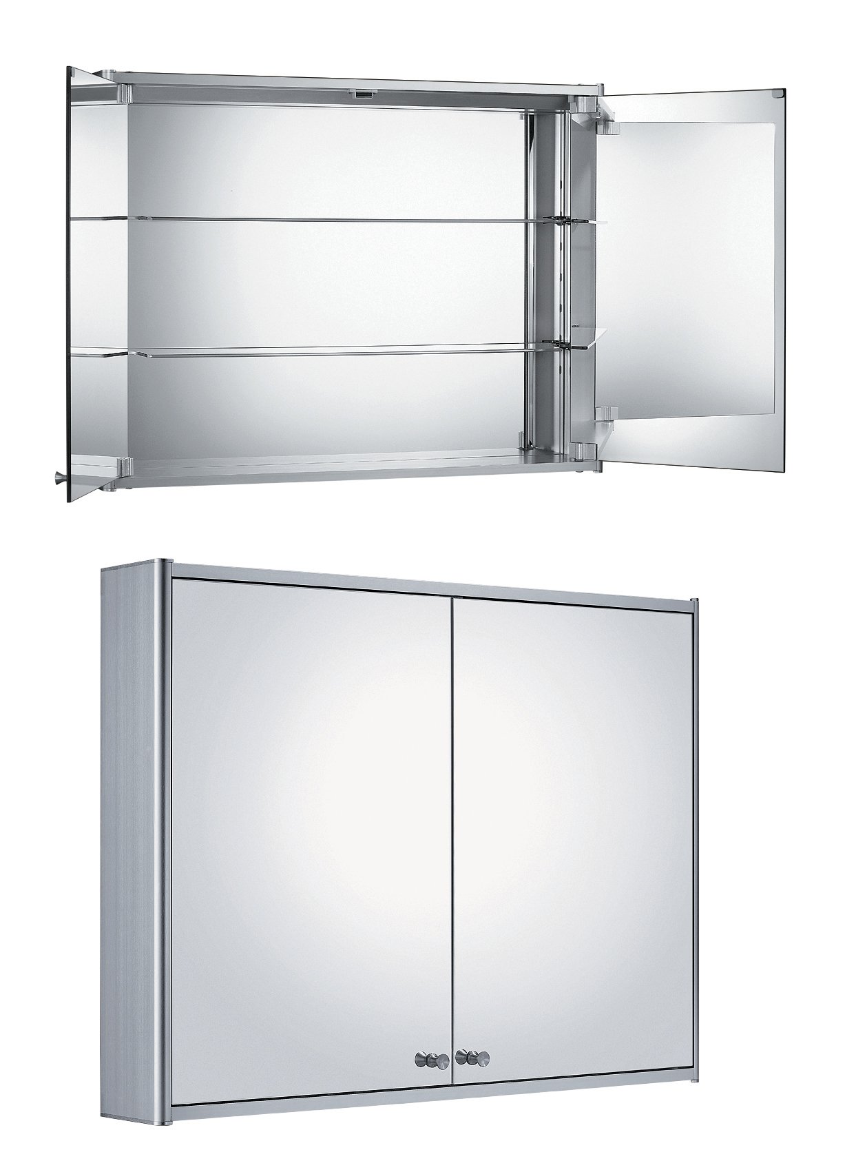 Whitehaus Collection WHCAR-48 Medicine Cabinet, Aluminum