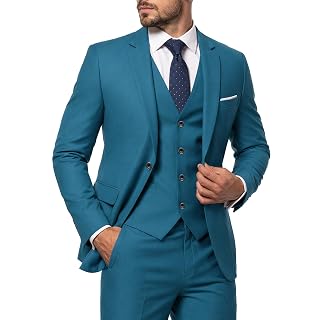 Terno masculino slim fit 3 peças com blazer de um botão e gravata