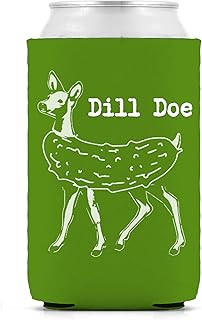 - Green Dill Doe Meme Beer Coolie | Funny Parody Coolers | Drink Gifts | Gag Party Coolie | White Elephant | Beer Beverage Holder | Craft Beer Gifts | Neoprene