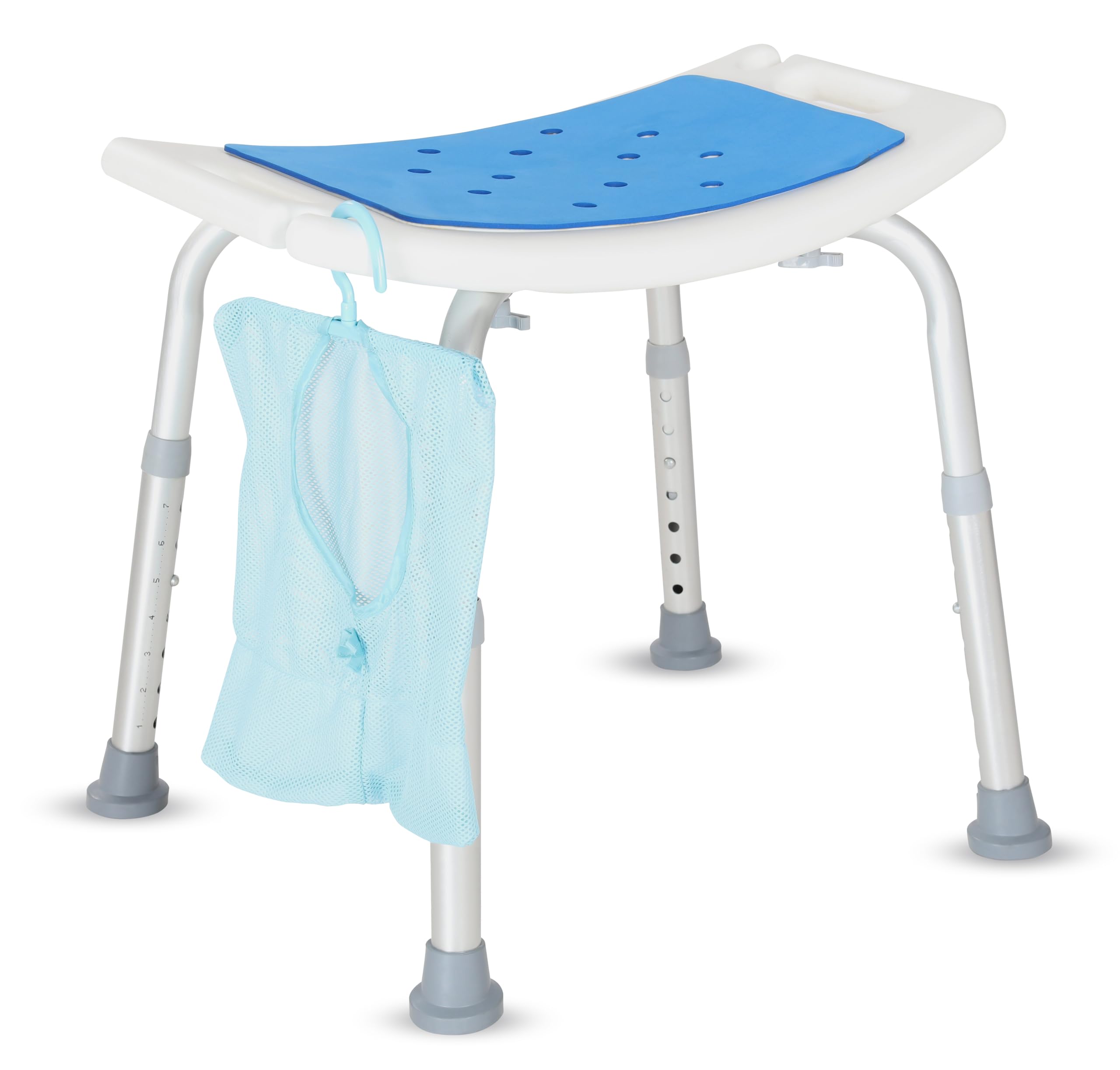 Flamingo Shower Stool with Padded Seat | Bathroom Bath Stool with Anti-Slip Legs-image-46