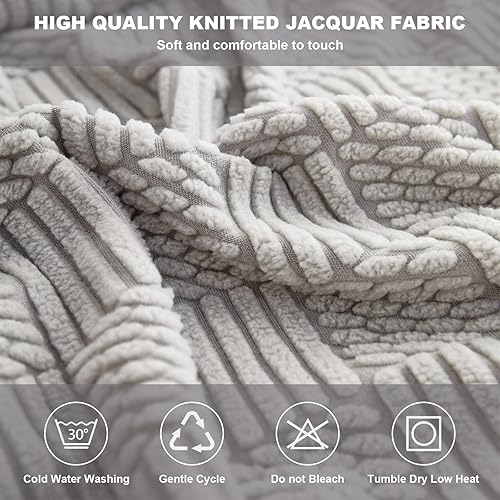 Miniatura 8 de ele ELEOPTION Fundas de cojín para respaldo de sofá, funda elástica en forma de L, funda seccional para sofá, protector de muebles, forro para sala