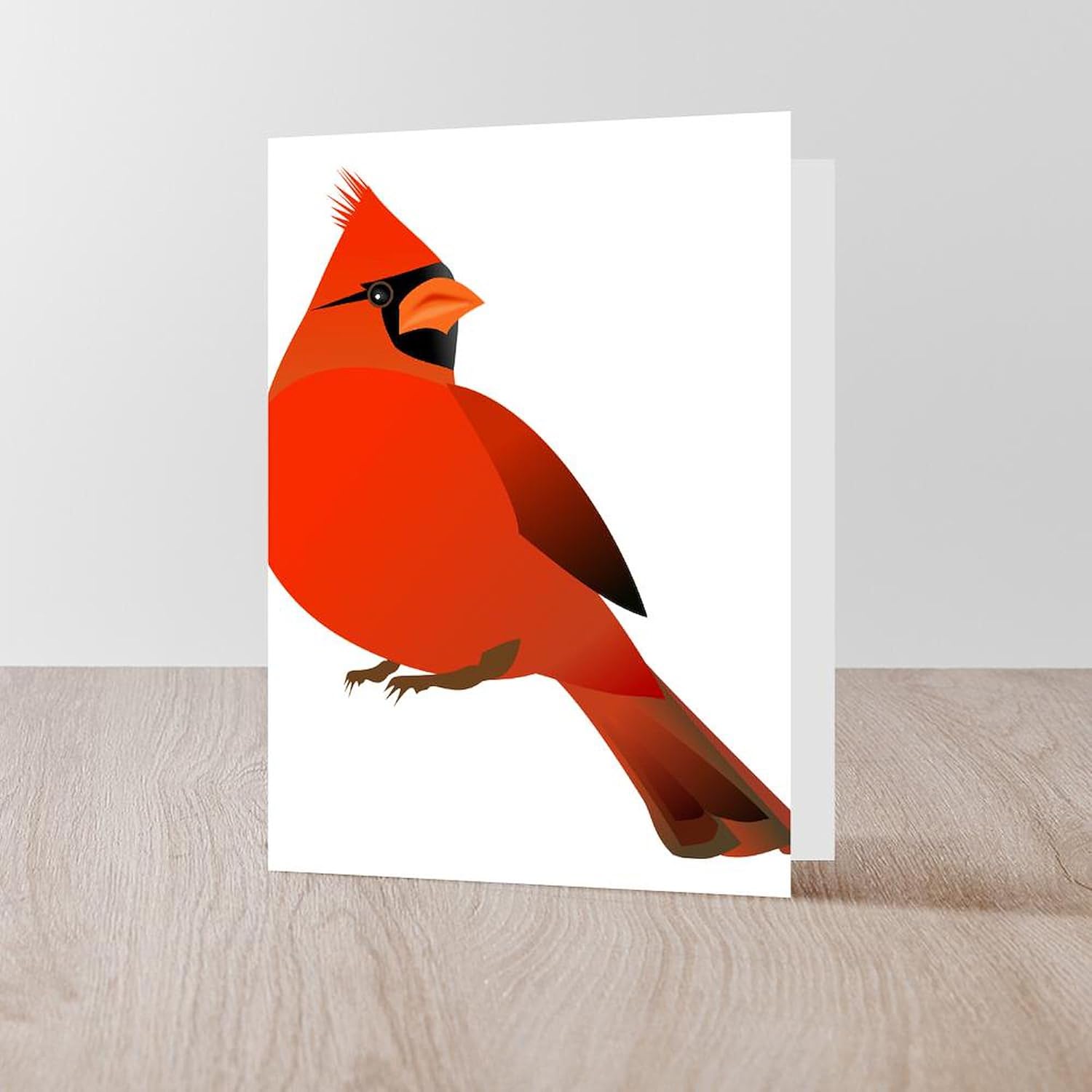 CafePress Red Cardinal Greeting Cards Greeting Card (20-pack), Note Card with Blank Inside, Birthday Card Matte