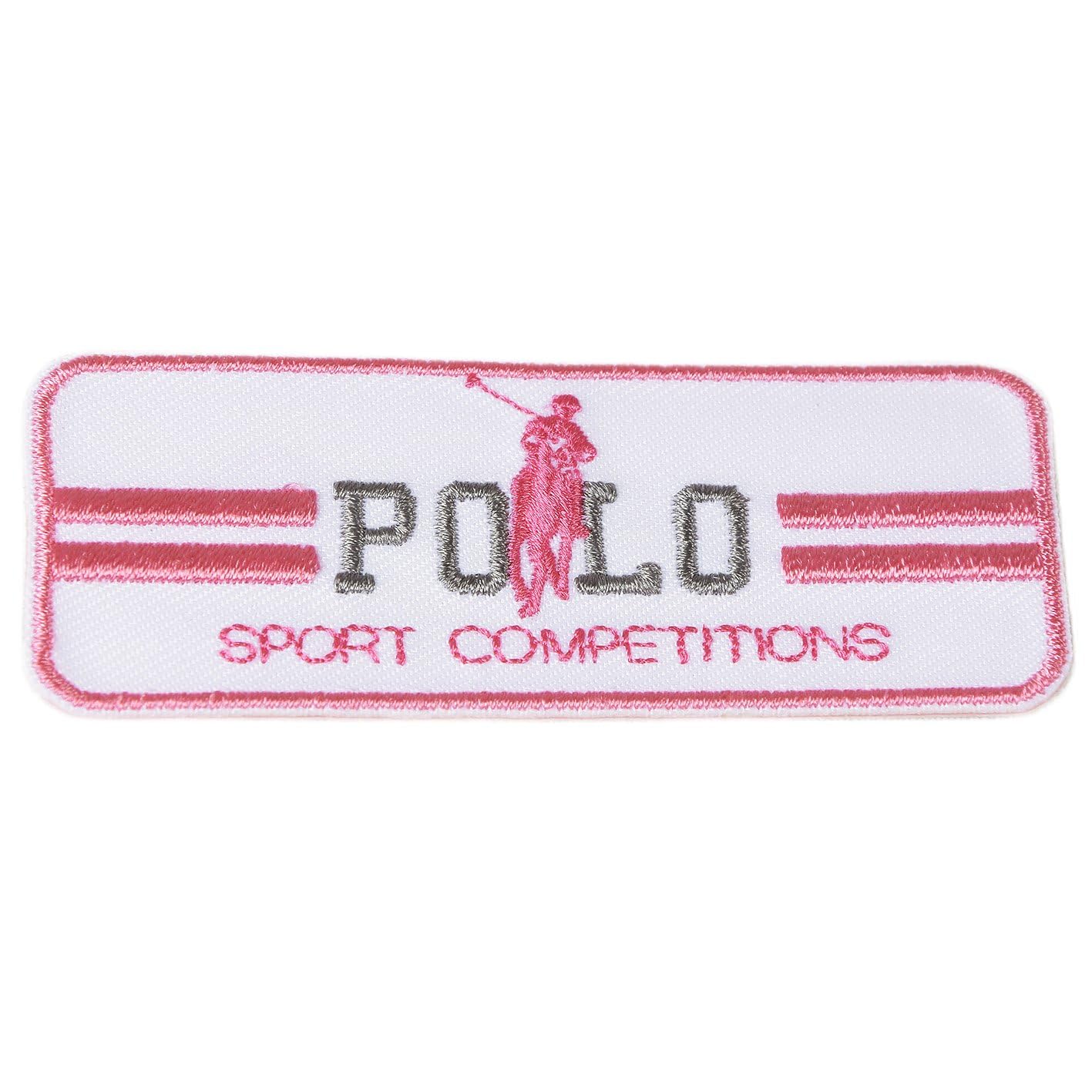 Iron-On Patch Polo Sport 3 cm x 7 cm White