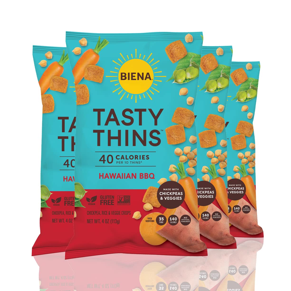 BIENA Tasty Thins Hawaiian BBQ