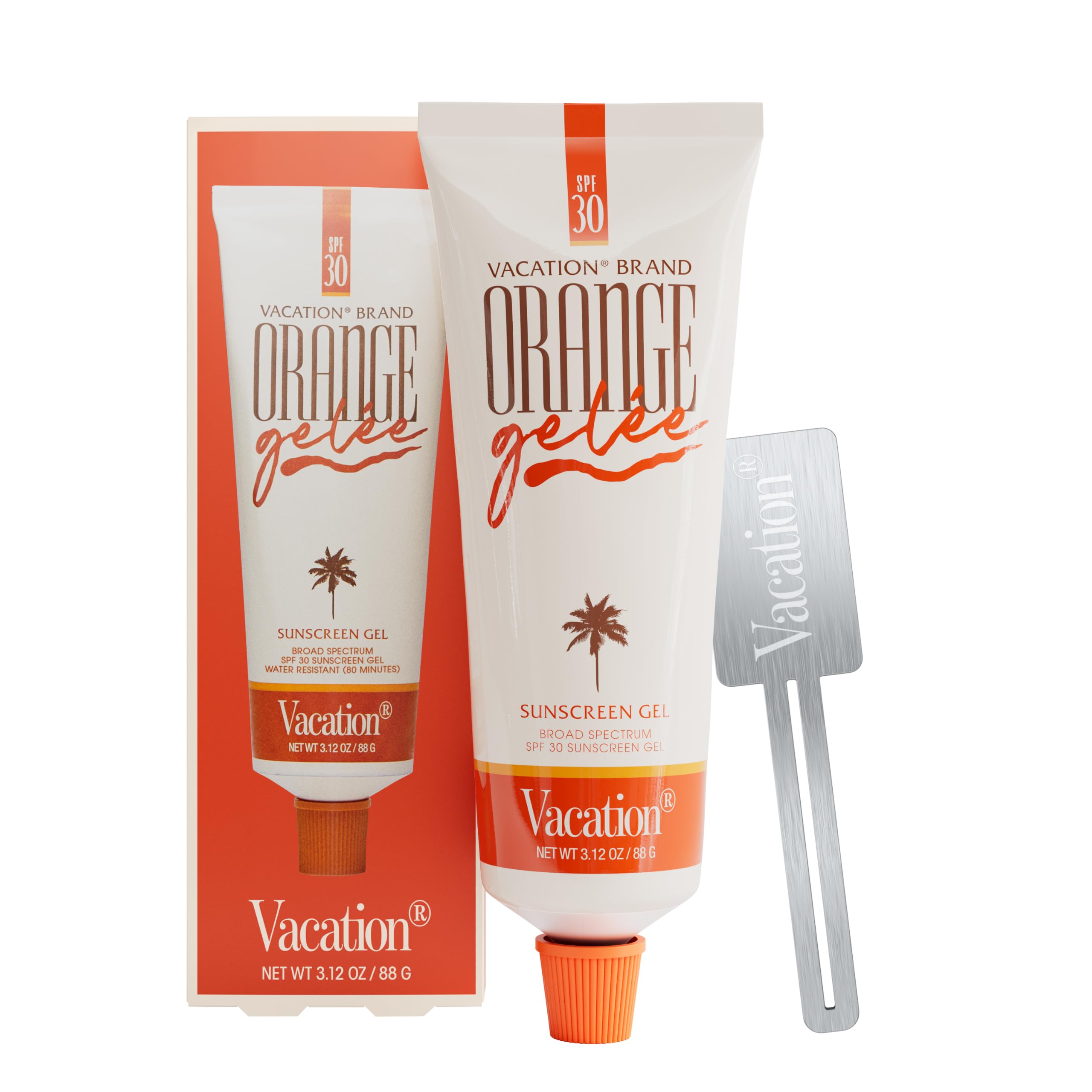 VACATION Orange Gelée SPF 30 Sunscreen Gel and Tube Key Bundle