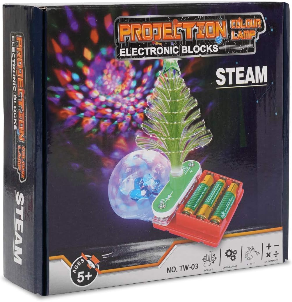 NSKER Science Set for Kids Circuits Educational Toy-Smart Cubes Educational Toys Science Projects for Kids Over Age 5 Electronic Kit Funny Building Block Toy for Kid,Boys and Girls