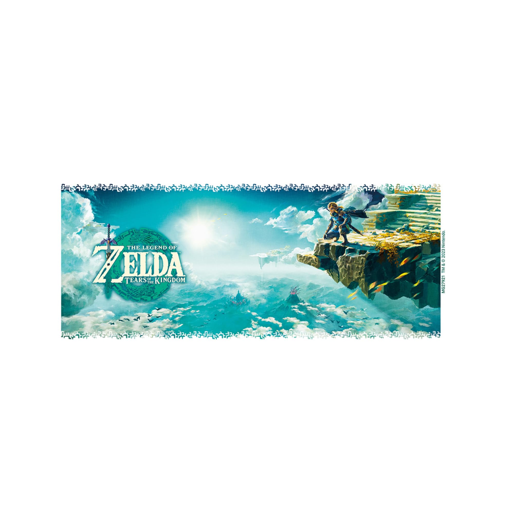 The Legend of Zelda: Tears of The Kingdom Hyrule Skies Mug (One Size) (Blue/Brown/White) - Image 2