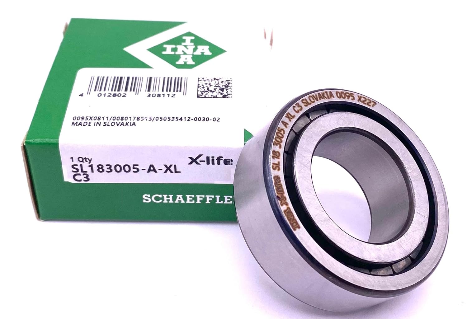 INA SL183005 A XL C3 Cylindrical Roller Bearing NCF3005CV/C3 25x47x16 mm