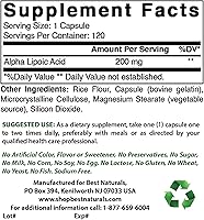 Vista 1 de Best Naturals Ácido alfa lipoico 200 mg y complejo B-100