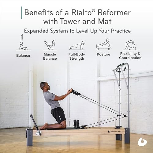 Miniatura 10 de Balanced Body Rialto Pilates Reformer equipo de pilates para entrenamientos en casa