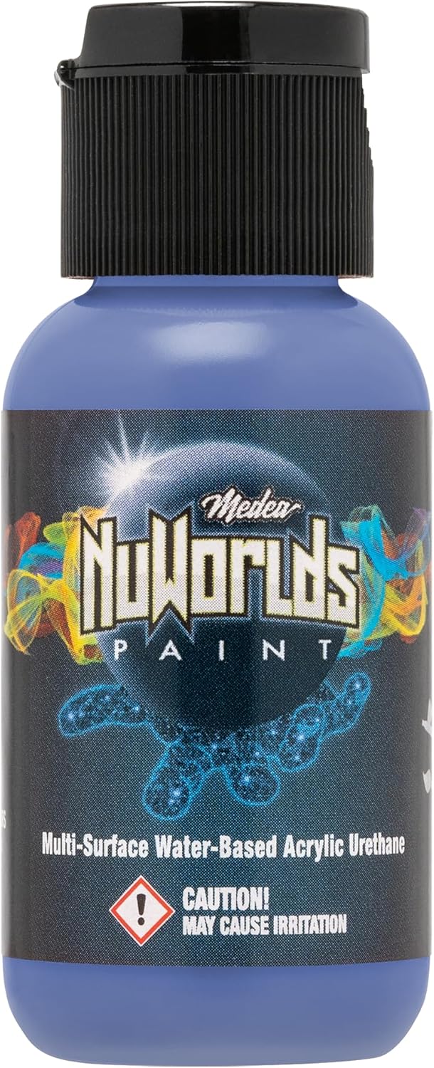 Medea NuWorlds Paint Warm Impenetrable Set - Miniature Paint Set – 4 Opaque Acrylic Colors – Brush & Airbrush Ready – High-Saturation, No-Primer Paints for Miniatures, Models & Tabletop Gaming Armies