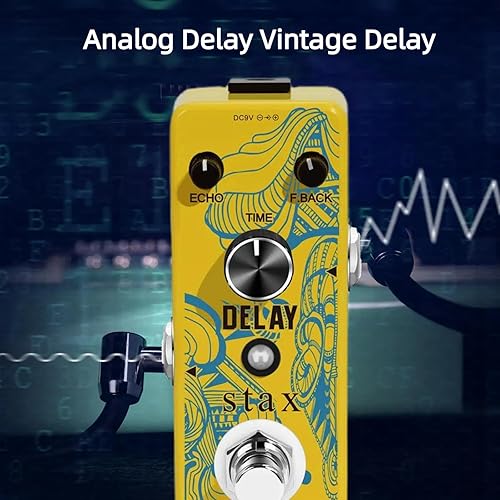 Vista 131 de Stax Pedales de efectos de compresor. Sonido clásico de compresión óptica. Ataque suave y atenuación. Conservando el transitorio de la señal Línea