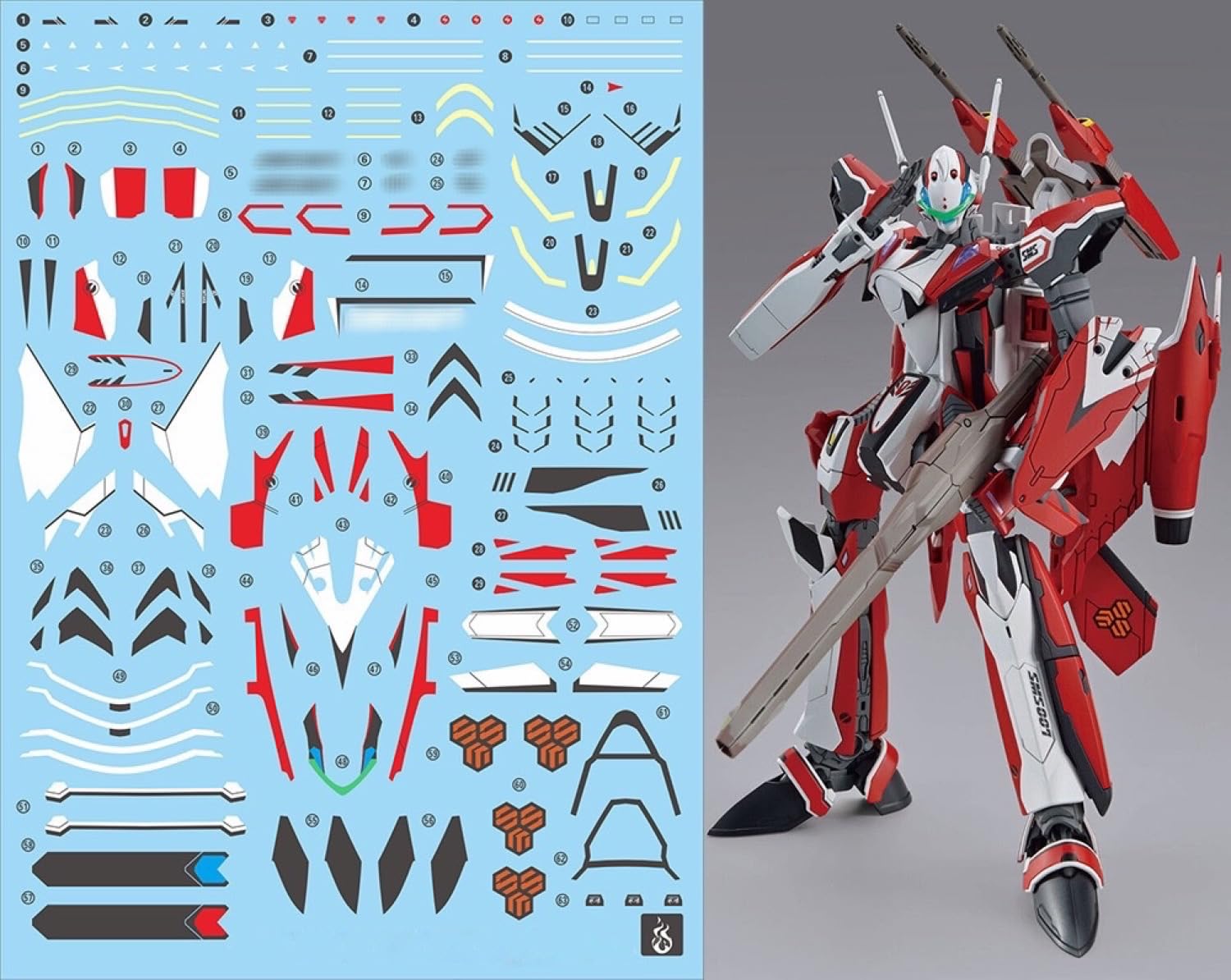 Amazon | 蛍光!! HG 1/100 ロボット MS 炎社ディテールアップ用水転写 