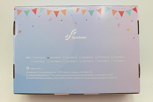 Miniatura 10 de Sportneer - Patines para niñas de 5 a 8 años, patines ajustables de 4 tamaños para niños pequeños, patines iluminados con engranajes protectores,