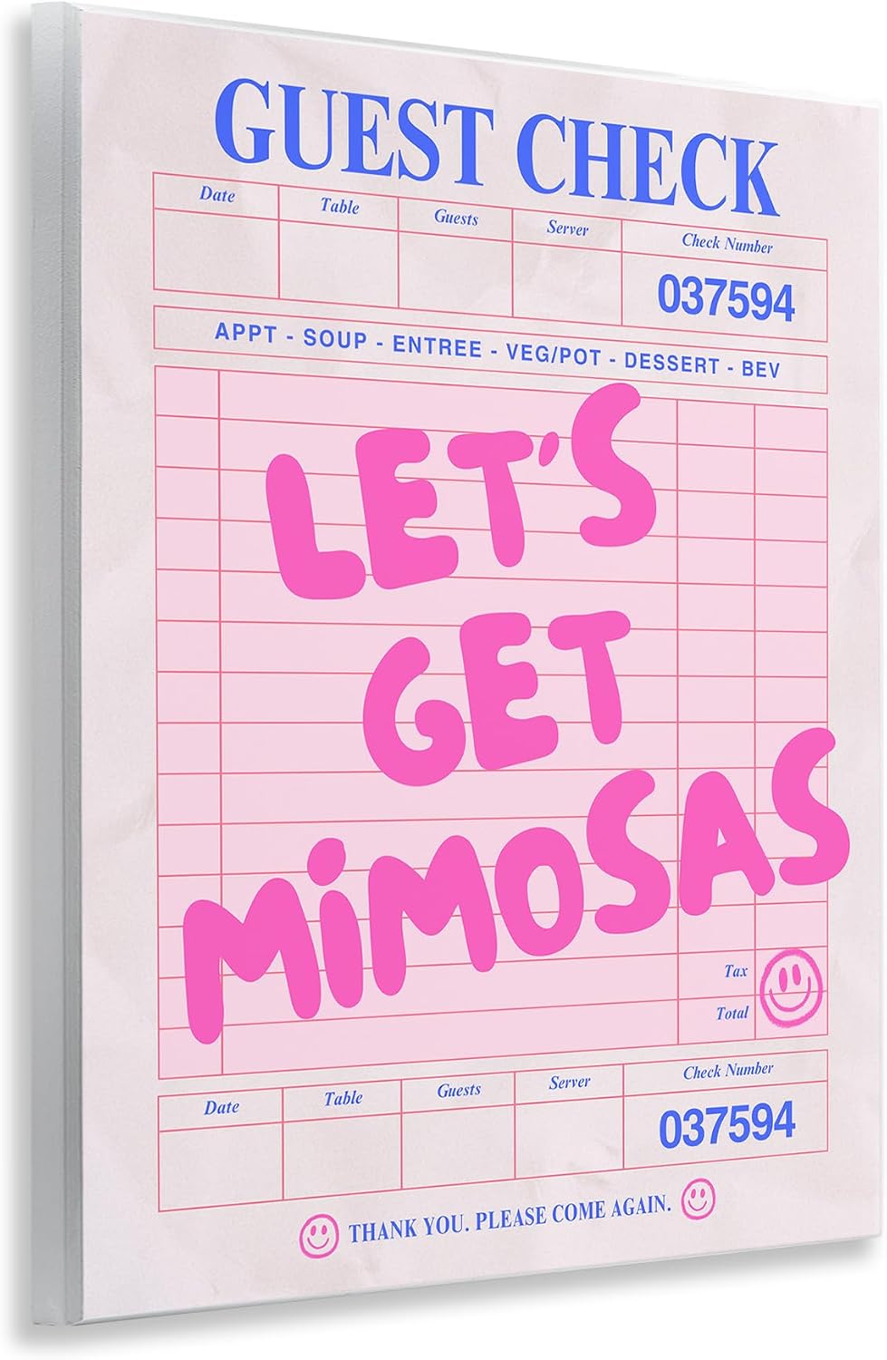 Stupell Industries Let's Get Mimosas Check Wall Plaque Art Design by House of Lulu, 11 x 14