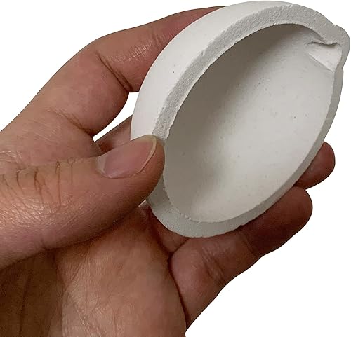 Miniatura 7 de 4 piezas de 2.76 pulgadas de cerámica de cuarzo, para derretir oro, plata, cobre, pinzas para látigo, mango de 2A, olla para refinar joyas