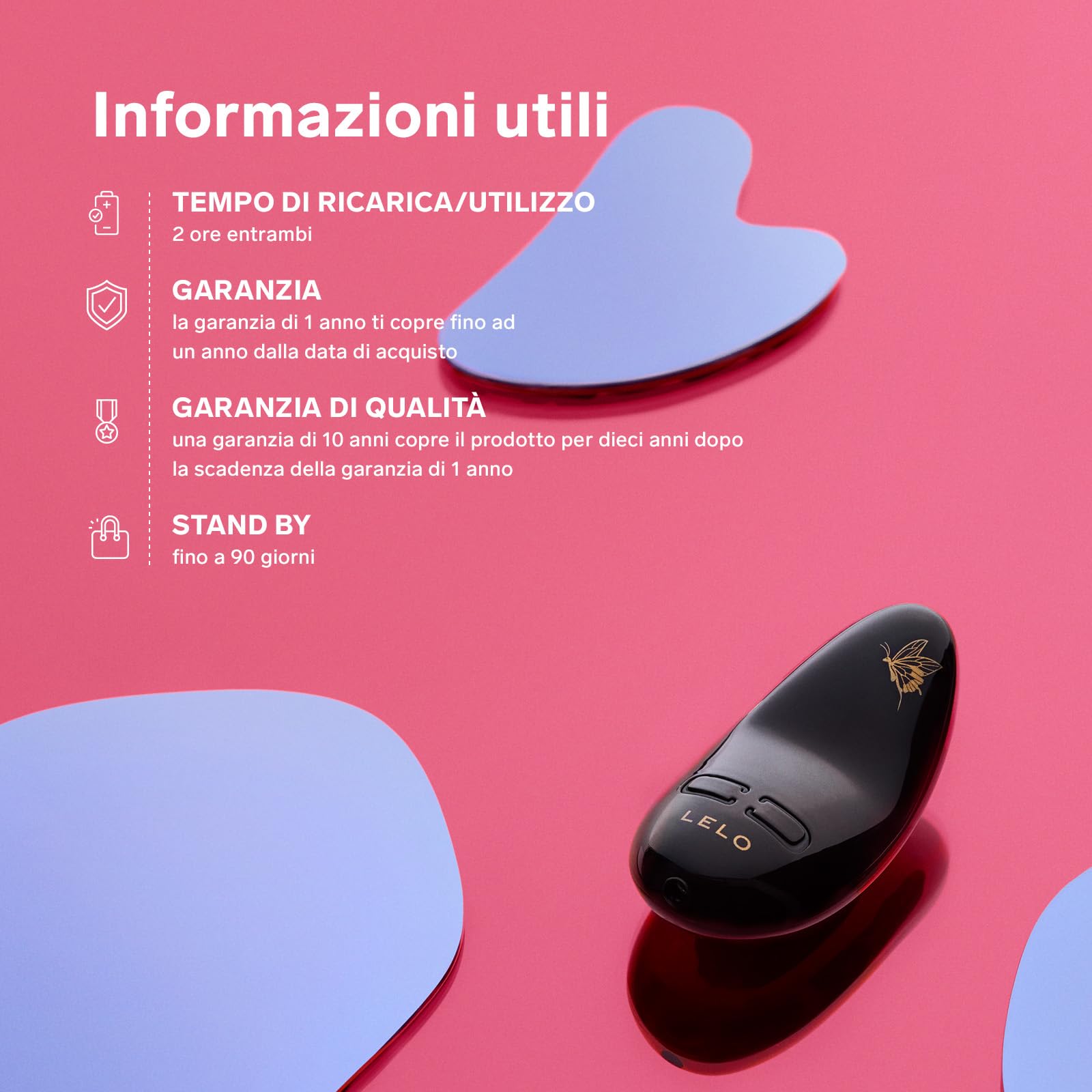 LELO NEA 3 Piccolo Massaggiatore Femminile Stimolatore Clitorideo Vibratore Donna Mini Vibratore Vibratori a Proiettile per Donne con 10 Modalità di Piacere e Intensità Variabile, Pitch Nero