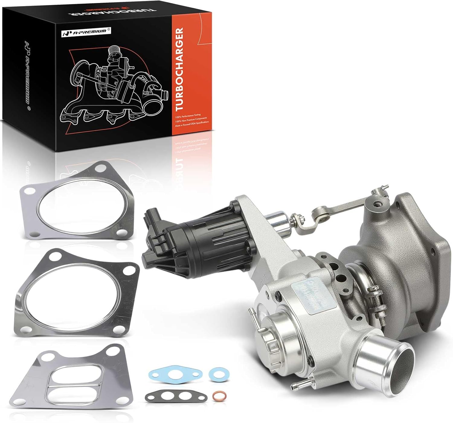 A-Premium RHF4 Complete Turbocharger Turbo Kit with Gasket Compatible with Honda Models - Accord 2018-2023, 1.5L