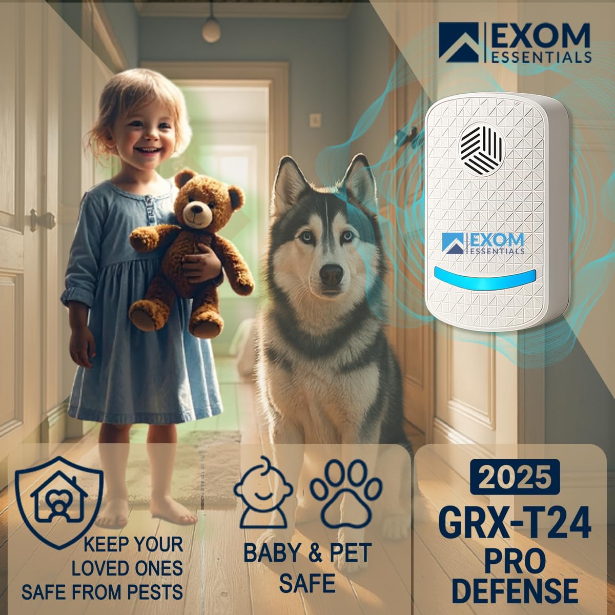 T-24, Ultrasonic Pest Repeller Wall Plug-in Most Effective Than Repellents - Get Rid of - Rodents, Squirrels, Mice, Rats, Bats, Roaches, Ants, Spiders, Bed Bugs, Мosquito (2 Pack) - Image 5