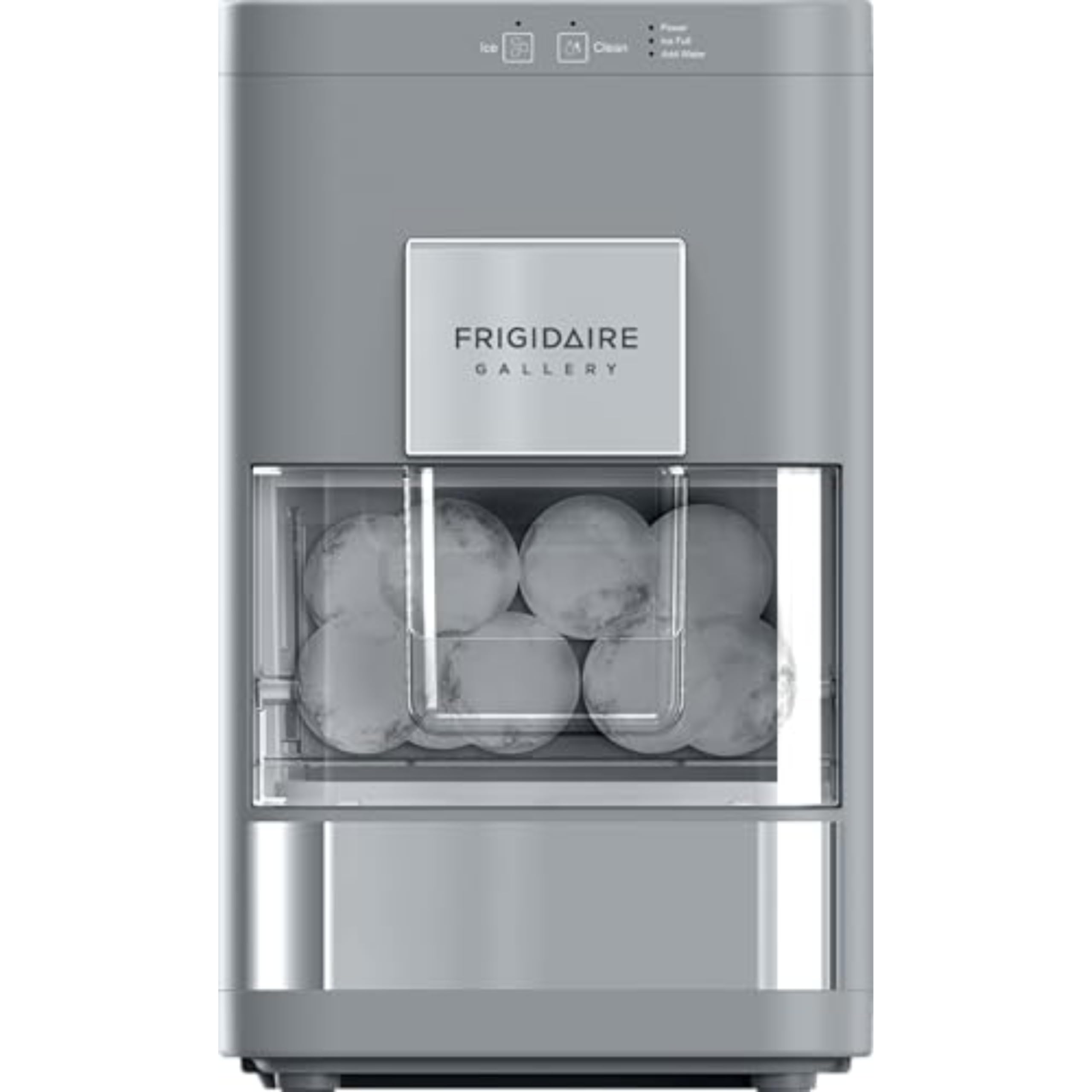 Frigidaire, EFIC240 Countertop Artisanal Sphere Ice Machine, Transparent Window, Gourmet Ice Maker, 84 Sphere per Day Capacity, Auto Self Cleaning Ice Making Machine (Grey)