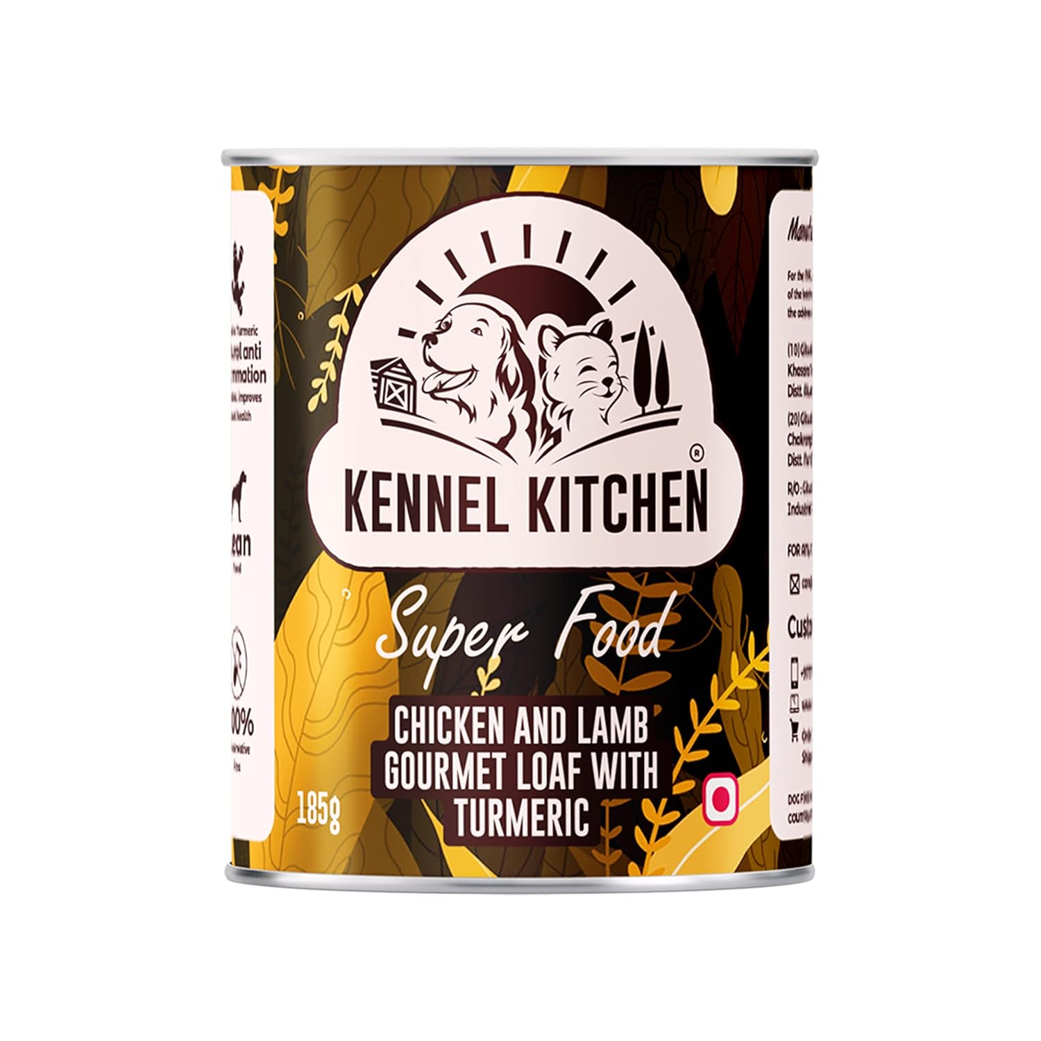 Kennel Kitchen Super Food for Dogs, Chicken and Lamb Gourmet Loaf with