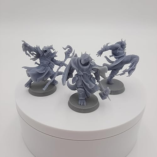 Miniatura 6 de HERO Creations - Dragonfolk - RPG - Calabozos y Dragones - DND - Pathfinder - Señor del Anillo - Figura miniatura (grissin pintar) (Dragonfolk