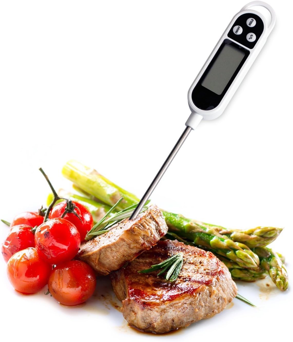 Geatex First Choice Chef Cooking Thermometer - Instant Read - Best Digital Thermometer for Meat, Poultry, BBQ and Candy