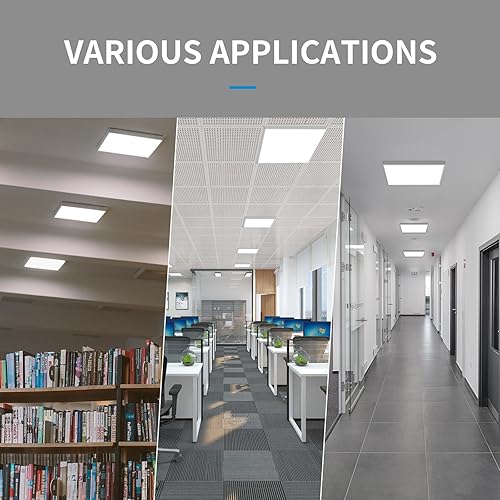 Miniatura 4 de MW Kit de montaje en superficie de 2 x 2 para panel plano LED, marco de techo de aluminio para 24 x 24 x 3.13 pulgadas, bueno para panel iluminado