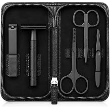 Safety Razor for Men, Matte Black with 10 Double Edge Blades