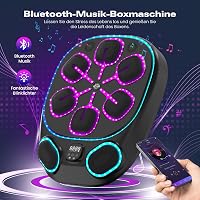 RevFit Zenélő Boxgép LED Világítással - Bluetooth, 9 Sebességi Mód, Számláló Funkció, 61 cm, Felnőtt/Gyerek Edzéshez, 2 Pár Kesztyűvel 3