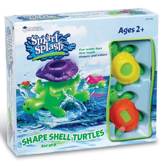 Foto 6 de 7 de Learning Resources Tortugas con Formas en los caparazones Smart Splash para Aprender a reconocer Las Formas…