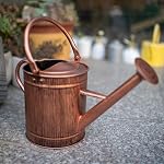 1 Gallon Copper Metal Watering Can, Removable Spout | Vintage Plant Water Can for Indoor, Outdoor, Garden, and Patio Use