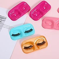 Vista 4 de 12 bandejas de almacenamiento de pestañas postizas, soportes de pestañas postizas, reutilizables, bandejas de pestañas compactas, organizadores