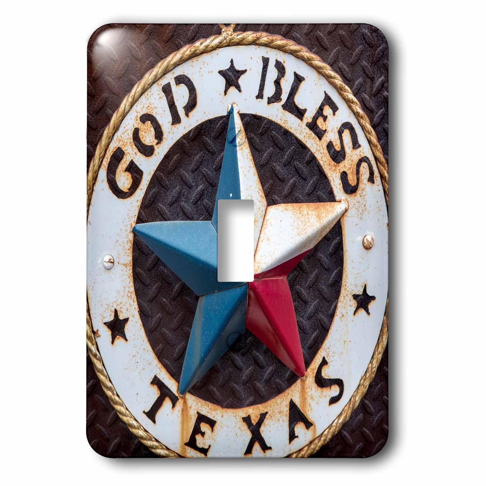 Interrupteur à bascule simple Texas pour remplacer une plaque murale terne et sans relief