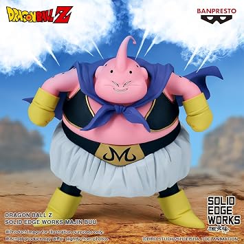 Banpresto - Dragon Ball Z - Majin Buu, Bandai Spirits Solid Edge Works Figure | Dragonball Z 6 Inch Static Figure Solid Edge Works - Majin Buu