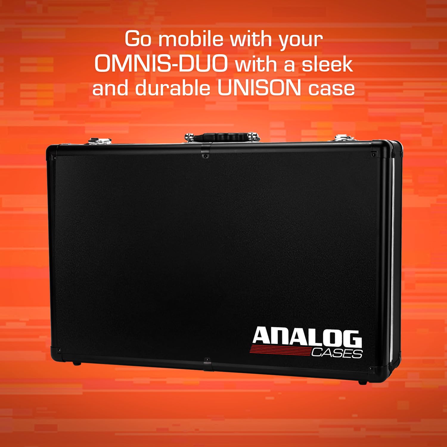 Analogue Cases AlphaTheta OMNIS-Duo Hard Case, Estuche de Transporte (Estuche de Aluminio Ligero para Equipos de DJ, Inserto de Espuma, asa ergonómica), Negro