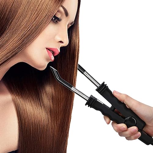 Miniatura 4 de ANGGREK Hierro de extensión de cabello - Conector de temperatura ajustable Hierro con enchufe de EE. UU. 110V para extensiones de cabello