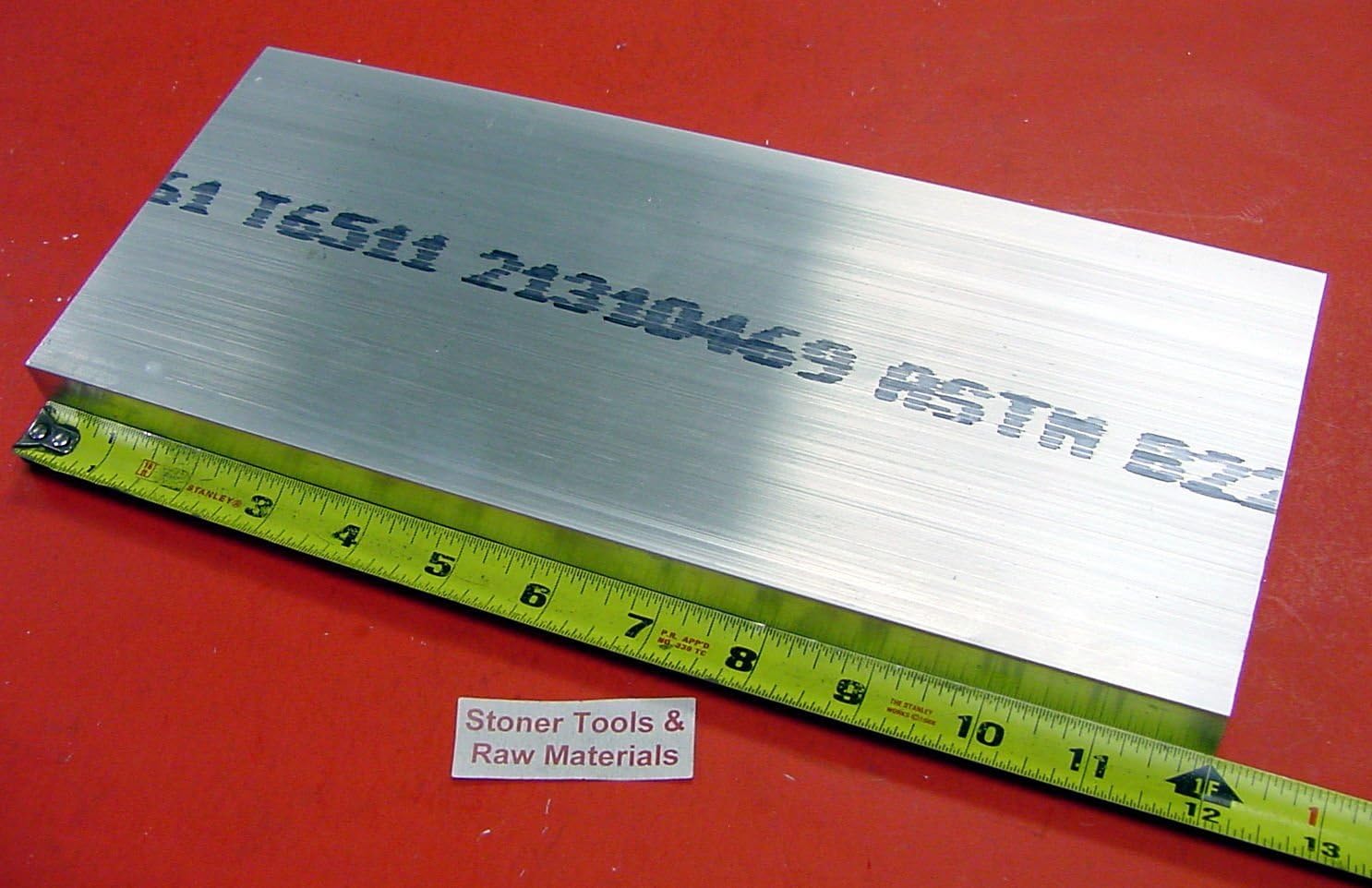 1-1/4" X 6" Aluminum 6061 Flat BAR 12" Long Solid T6511 1.25" Plate Mill Stock