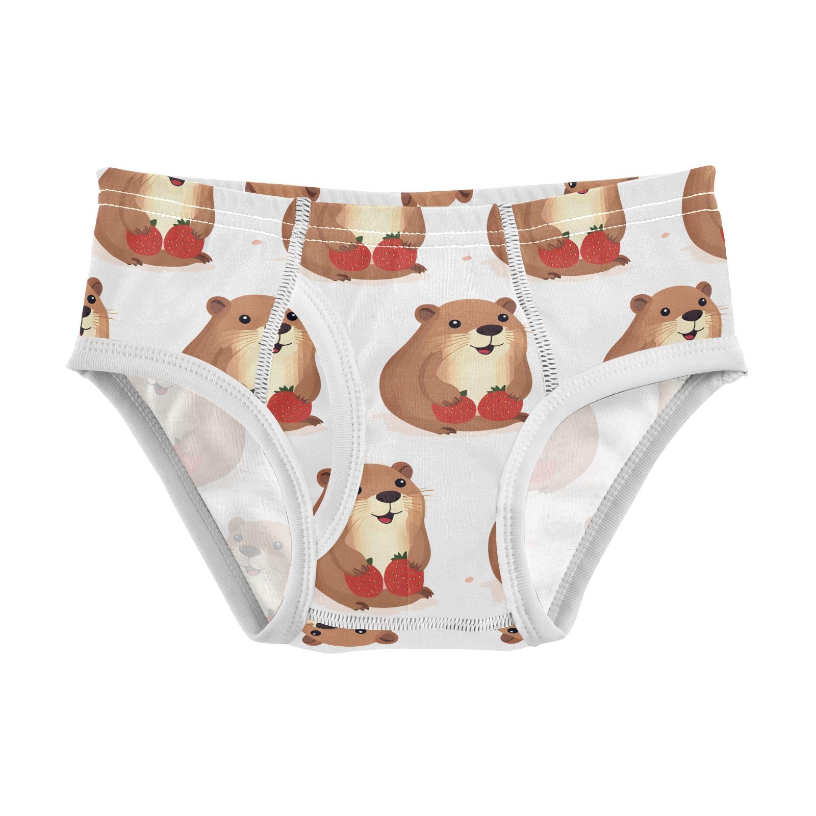 Boys Exclusive Briefs Toddler Underwear 95 Combed Cotton Boxerbriefs 2T Animal Marmot Strawberry