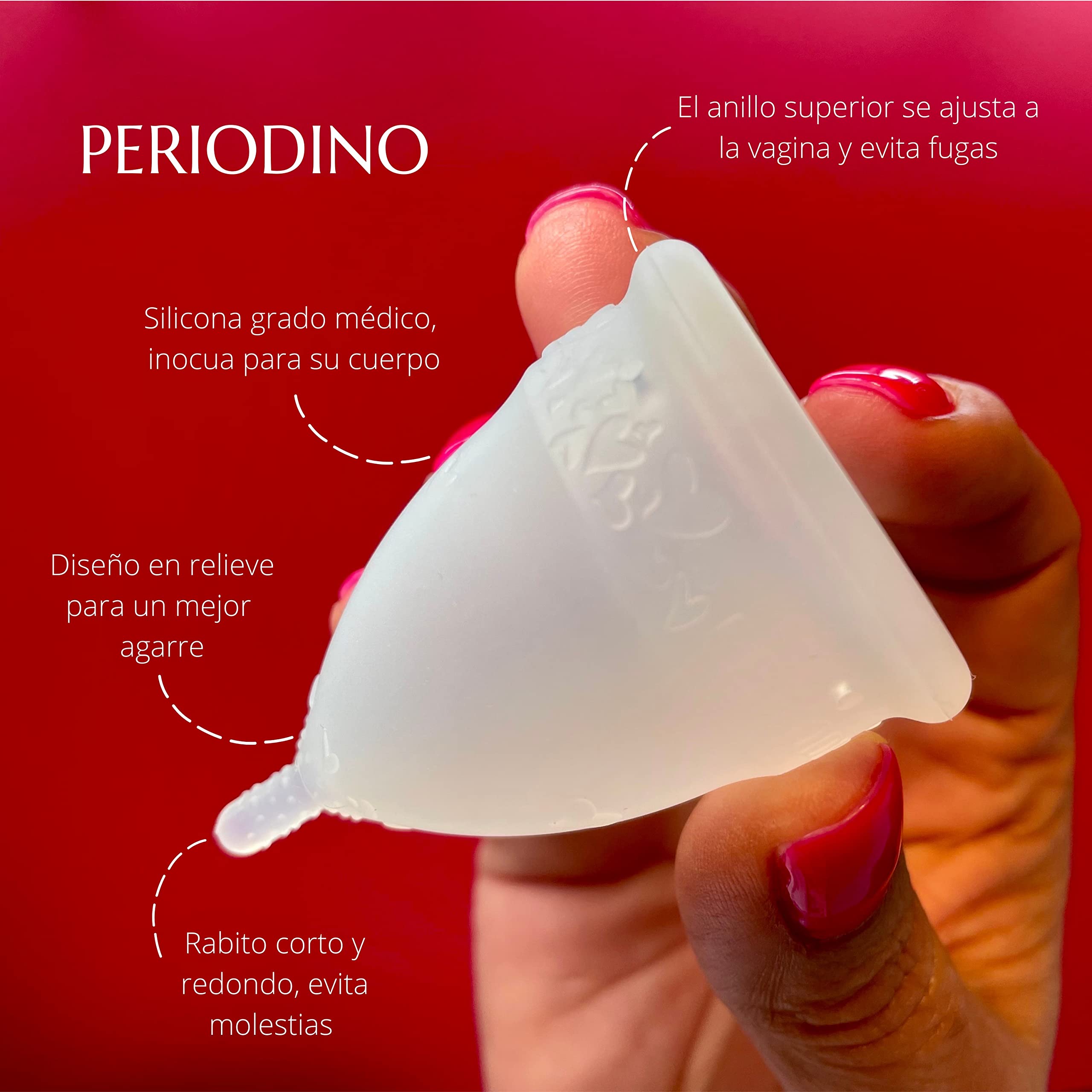 Pack de Copas Menstruales Small - Large. Alternativa a bragas menstruales. Más sano que Tampones y Compresas. Funciona con cualquier esterilizador copa menstrual. No hace falta aplicador.