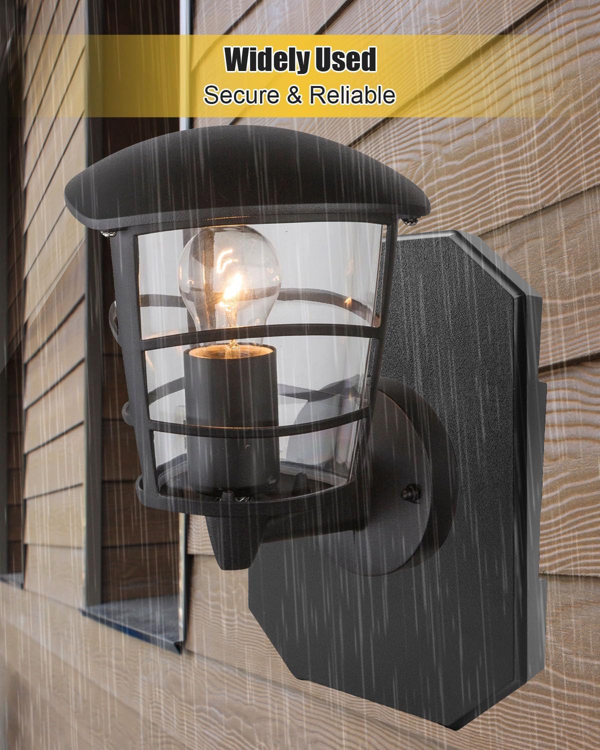 3 Pack Vinyl Siding Mounting Plate with Built-in Electrical Box Fit for 1/2 inch Lap Double and 4 inch Siding, Replace 8141DBL Outdoor Light Mounting Block