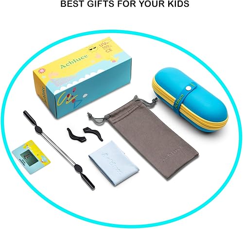 Miniatura 6 de ACBLUCE Gafas de sol polarizadas para niños, adolescentes y jóvenes, para protección UV400, lentes rosas de 6 a 12 años