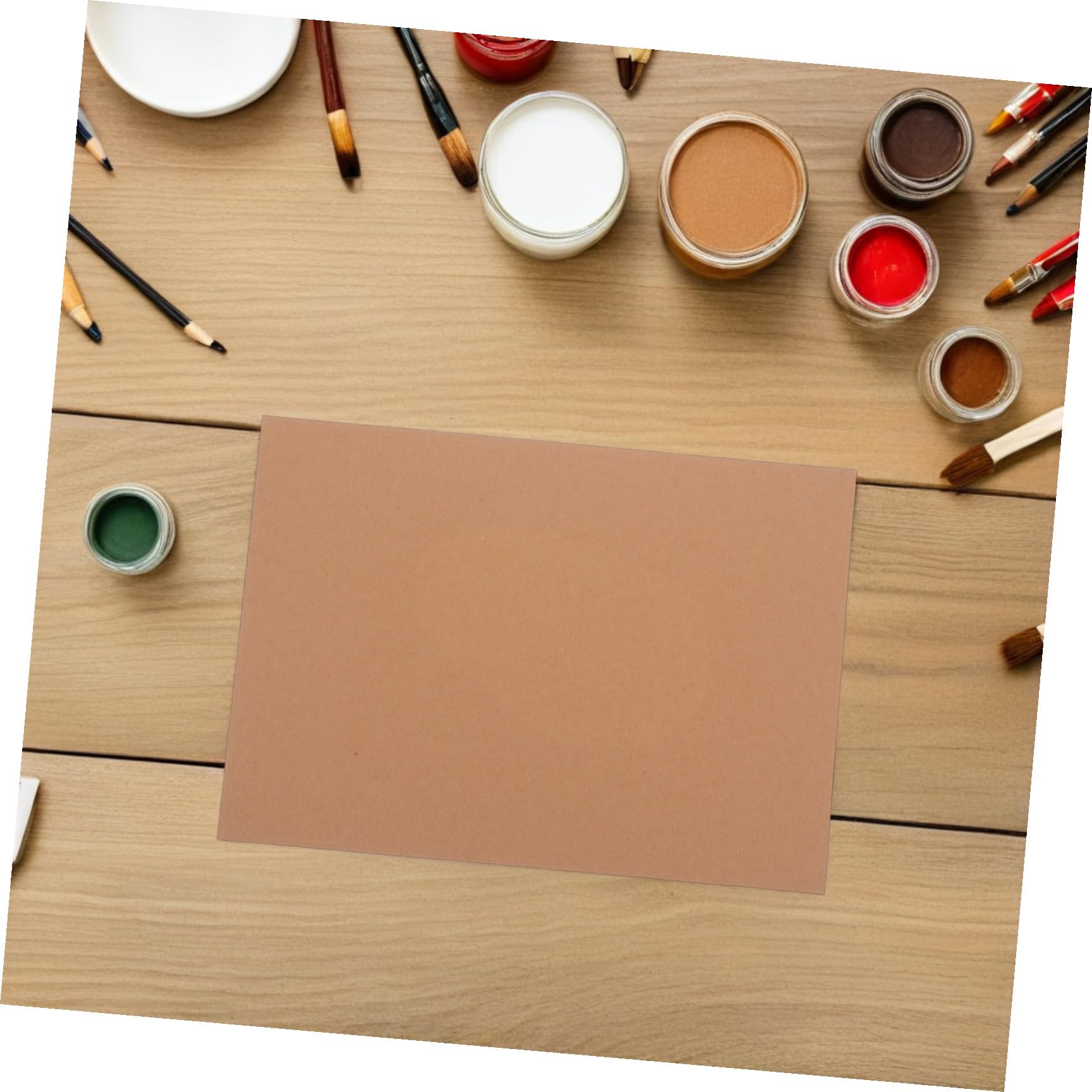 Alipis 120 Blatt A4 Kraftpapier Karton Khaki mit Glatter Unbeschichteter Oberfläche und Dickem Karton zum Zeichnen für Grußkarten