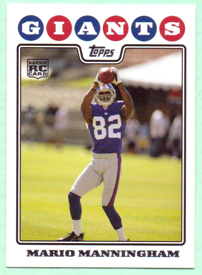 Mario Manningham 2008 Topps Rookie #366 - New York Giants
