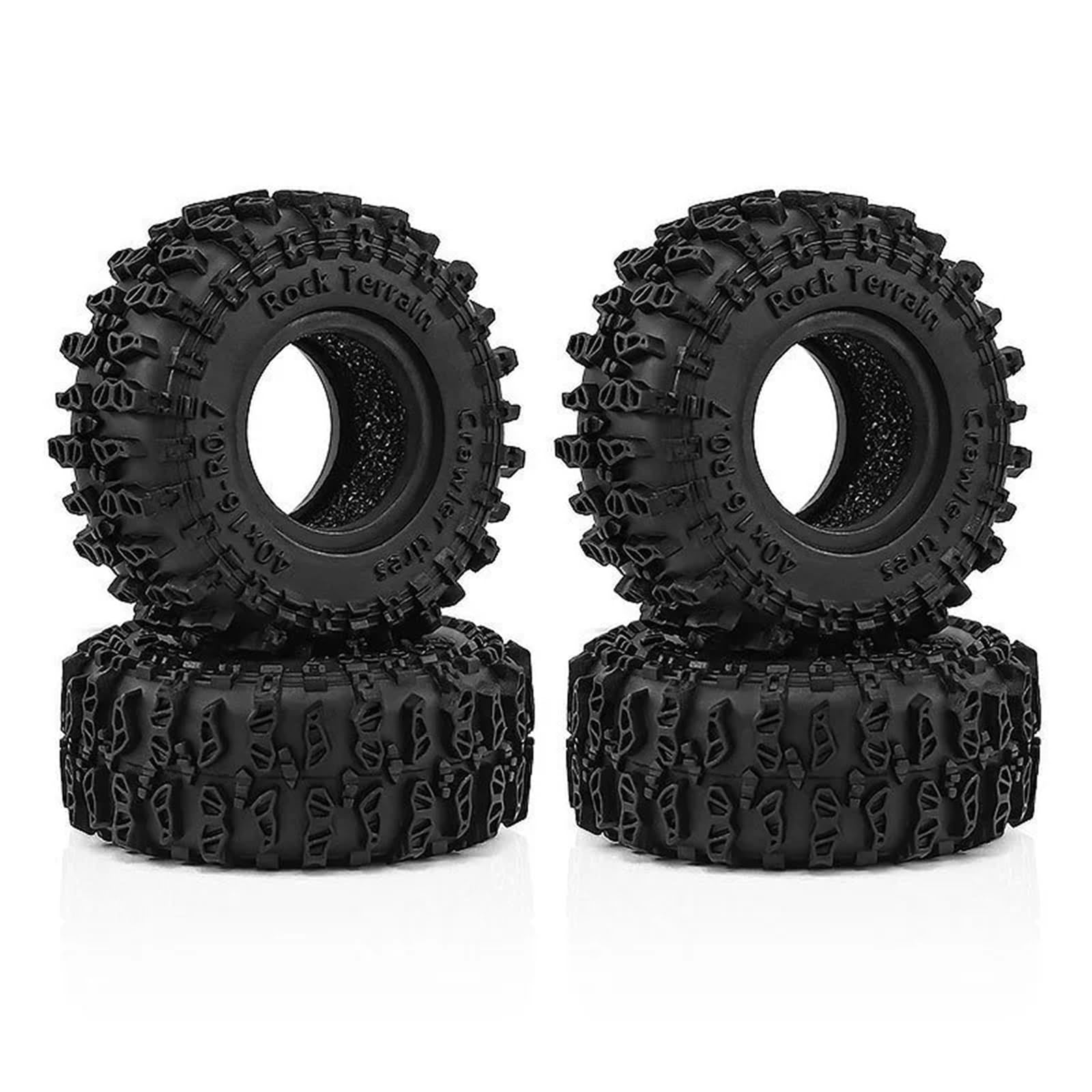 Pneus Axial SCX30 souples 40x16mm anti-glisse avec inserts - 6