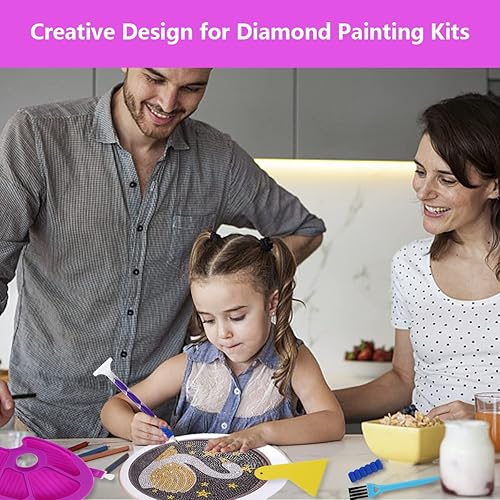 Miniatura 7 de Organizador de bandejas de accesorios de pintura de diamantes recipientes de almacenamiento para clasificar cuentas de pintura de diamantes bandeja