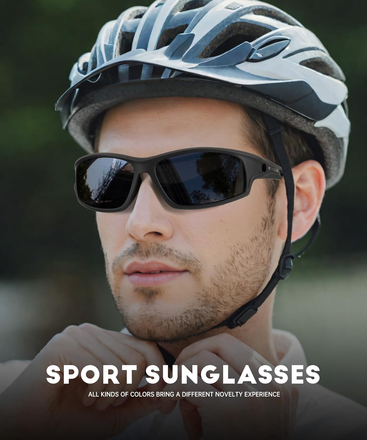 NSSIW Polarized Sunglasses-for-Men-Women Sports Mens-Sunglasses: Wrap Around Sun Glasses UV400 Running Fishing Golf 3 Packs - Image 2